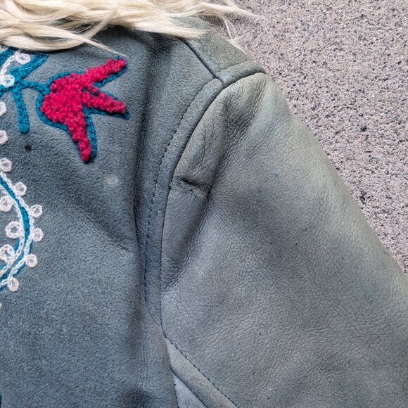 Afghan Shearling Embroidered Coat 70s - Picture 12 of 12